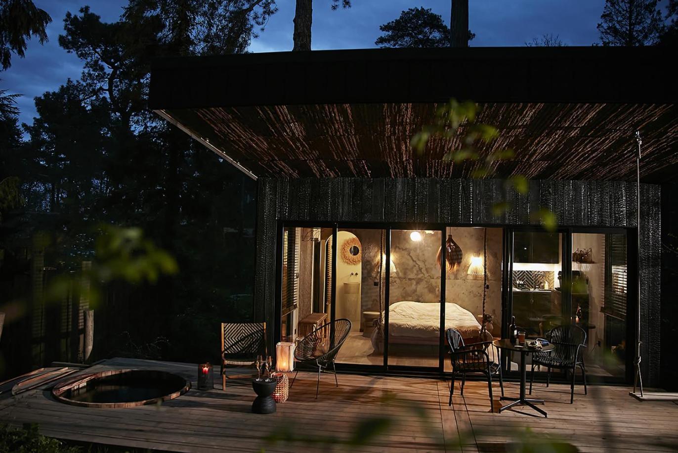 Bain De Foret - Lodges Cosy & Spa นูฟ์ชาเทล-อาร์เดอโลต์ ห้อง รูปภาพ