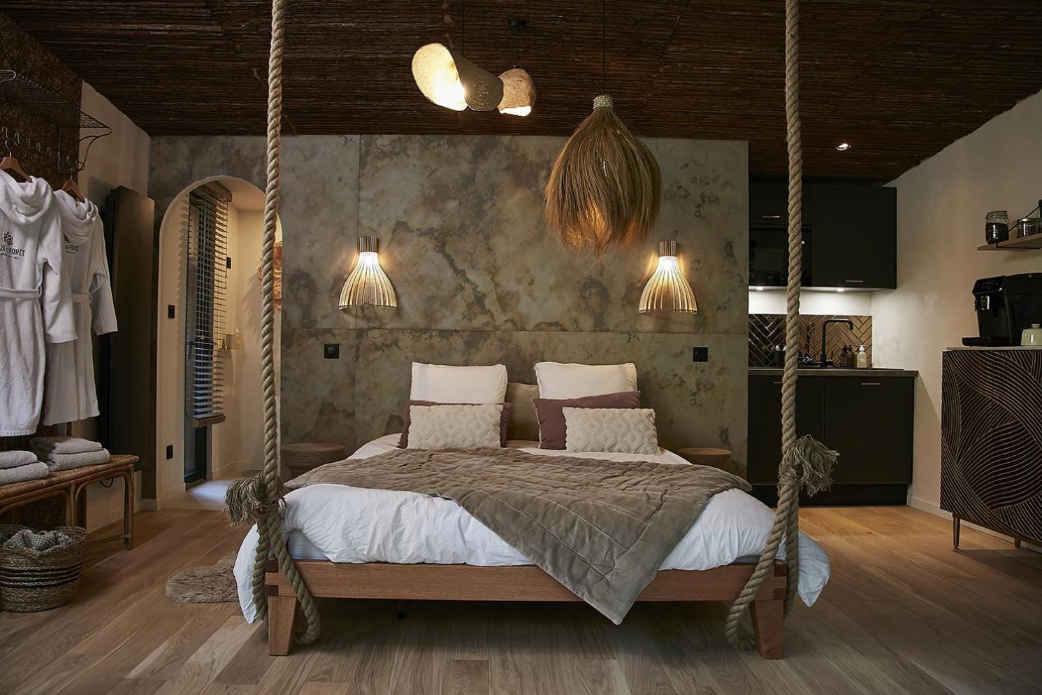 Bain De Foret - Lodges Cosy & Spa นูฟ์ชาเทล-อาร์เดอโลต์ ห้อง รูปภาพ